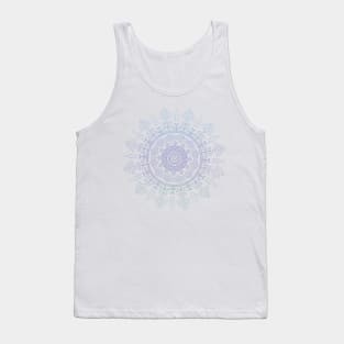 Blue, Purple and Green Tone Mandala Tank Top